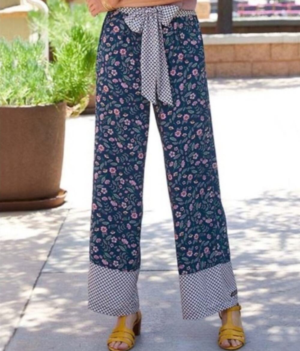 Matilda Jane Floral Boho Wide Leg Pants